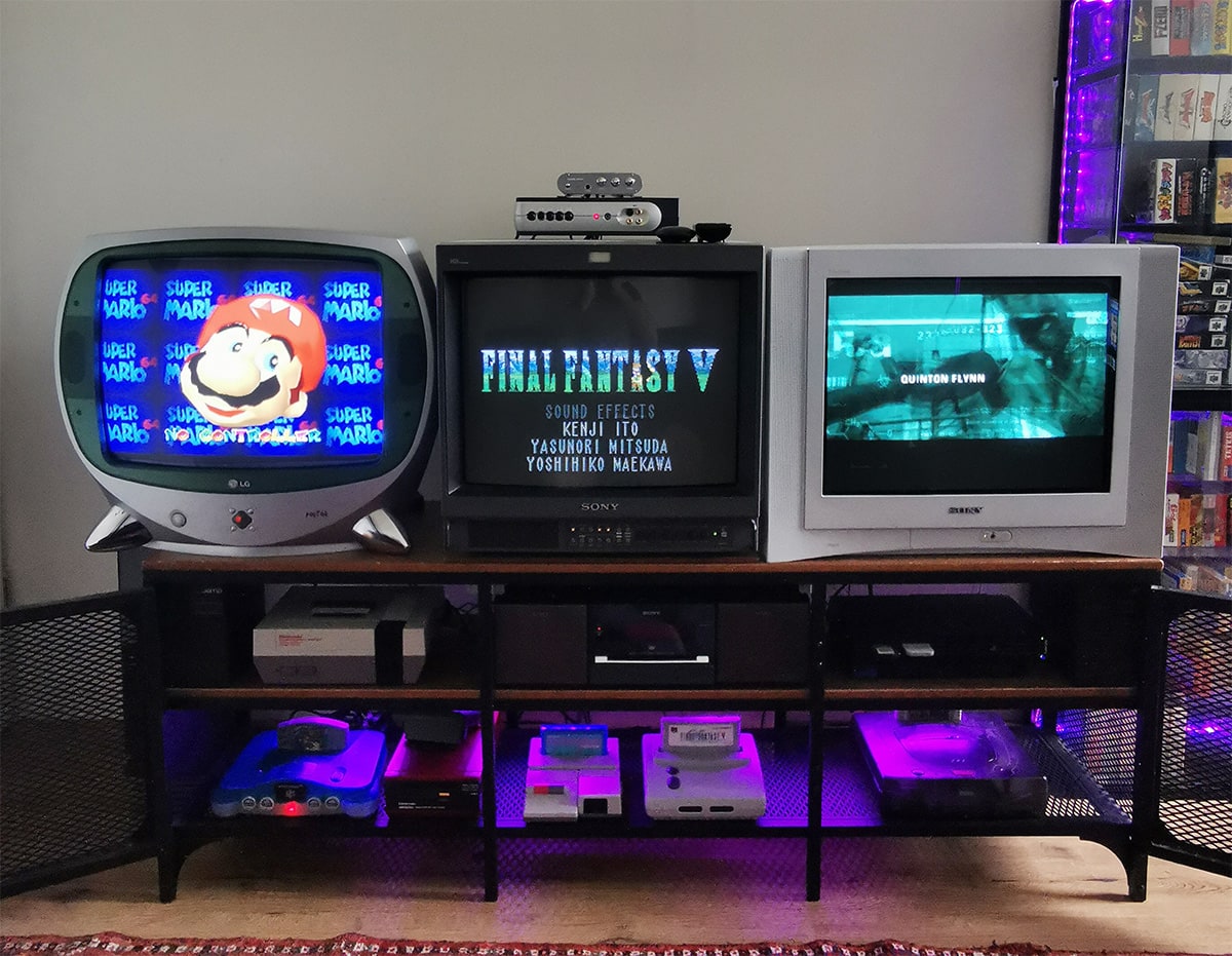 retro game collection CRT 2